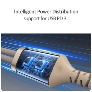 新款设计尼龙编织140W USB C至双C型快速充电数据线，适用于iPhone 16 Macbook iPad - Product Image 4