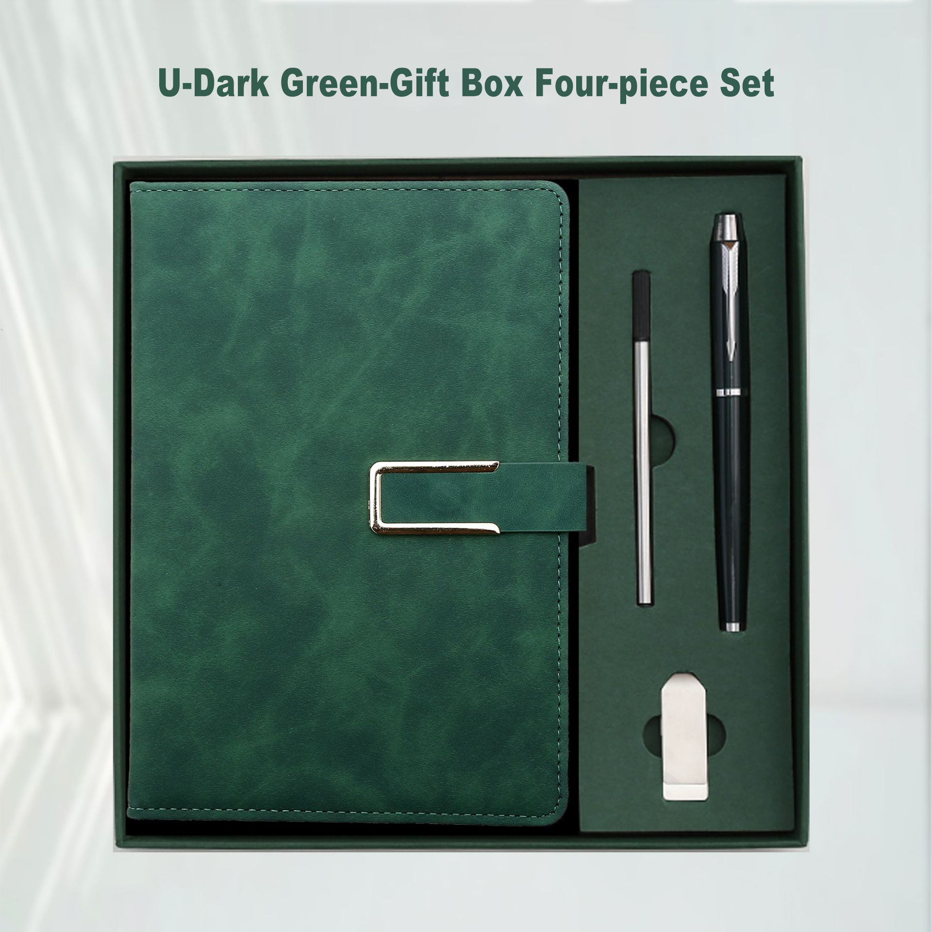 colorful Dark Green-Four piece set