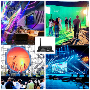 Wireless 2.4G DMX ricetrasmettitore <span class=keywords><strong>Controller</strong></span> di fase luce Dimmer segnale mittente DMX512 trasmettitore e ricevitore Wireless