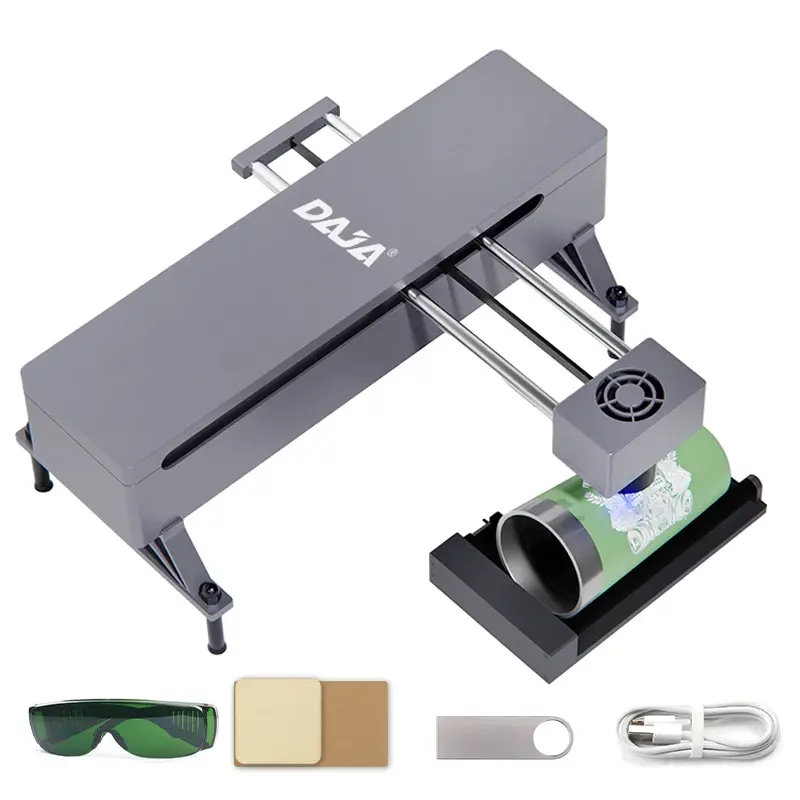 Daja Dj7 5 W Mini-Laser-Markierungsmaschine Laser-Gravurgerät Drucker Laser-Gravurmaschine zum Schneiden von Holz-Papier