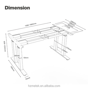 Escritorio eléctrico ergonómico fácil de instalar, altura ajustable, elevador de mesa para ordenador, escritorio de pie - Product Image 2
