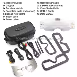 Skyzone sky04o Pro FPV kính <span class=keywords><strong>5</strong></span> <span class=keywords><strong>8GHz</strong></span> 48ch OLED 1920x1080 DVR đầu Tracker kim loại Receiver cho RC bay không người lái máy bay - Product Image 6