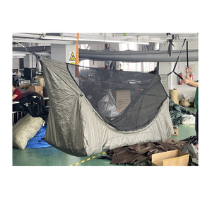 एक व्यक्ति लैट-फ्लैट पेड़ 210 टी पॉलिएस्टर रिस्टॉप स्ट्रैप नेट और बारिश के साथ टेंट - Product Image 4