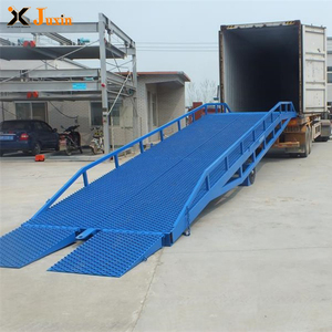 Ce iso 6 8 10 15 טון מתכוונן תמיכה רגליים מלגזה חצר רמפה מיכל עבור מלגזה