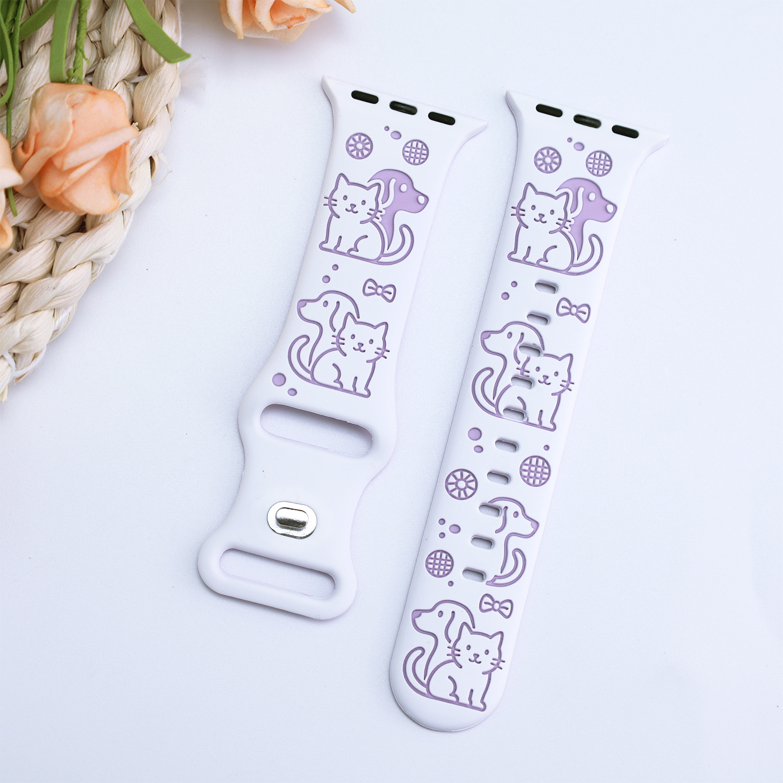colorato Bianco + Viola