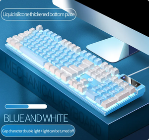 Tasti 104 da gioco tastiera cablata con tastiera colore retroilluminata sensazione meccanica periferiche per Computer E-sport per Laptop Desktop - Product Image 4