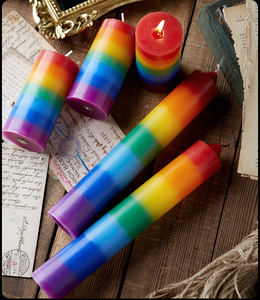 เหยือกแก้วสำหรับสมาธิทำจากพาราฟินเคลือบหลายสี7วันเทียนสำหรับกิจกรรมทางศาสนา - Product Image 3