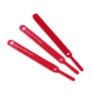 10X100mm Back-to-Back <strong>Hook</strong> <strong>and</strong> <strong>Loop</strong> Cable Ties Needle-<strong>Type</strong> Anti-Loss Design Custom 1-Color Logo for Electronics/Office - Product Image 6