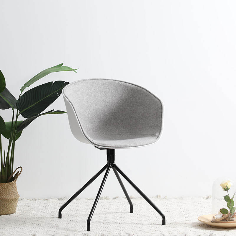 Gris clair semi-fermé sans roulettes