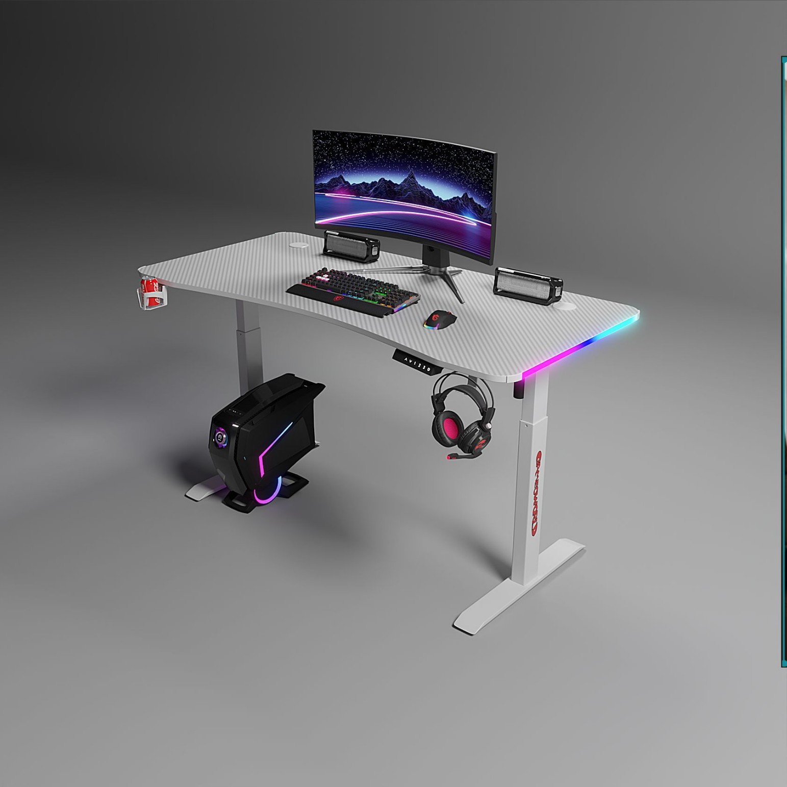 Table élévatrice blanche