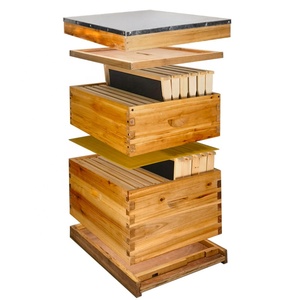 Automatic Observation Hive 10 Frame Deep Bee Hive Box, Langstroth Beehive Boxes Dipped in 100% Natural Beeswax with Window - Product Image 5