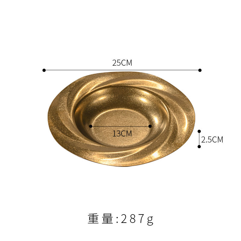 25cm Cyclone Tray (Vintage Gold)