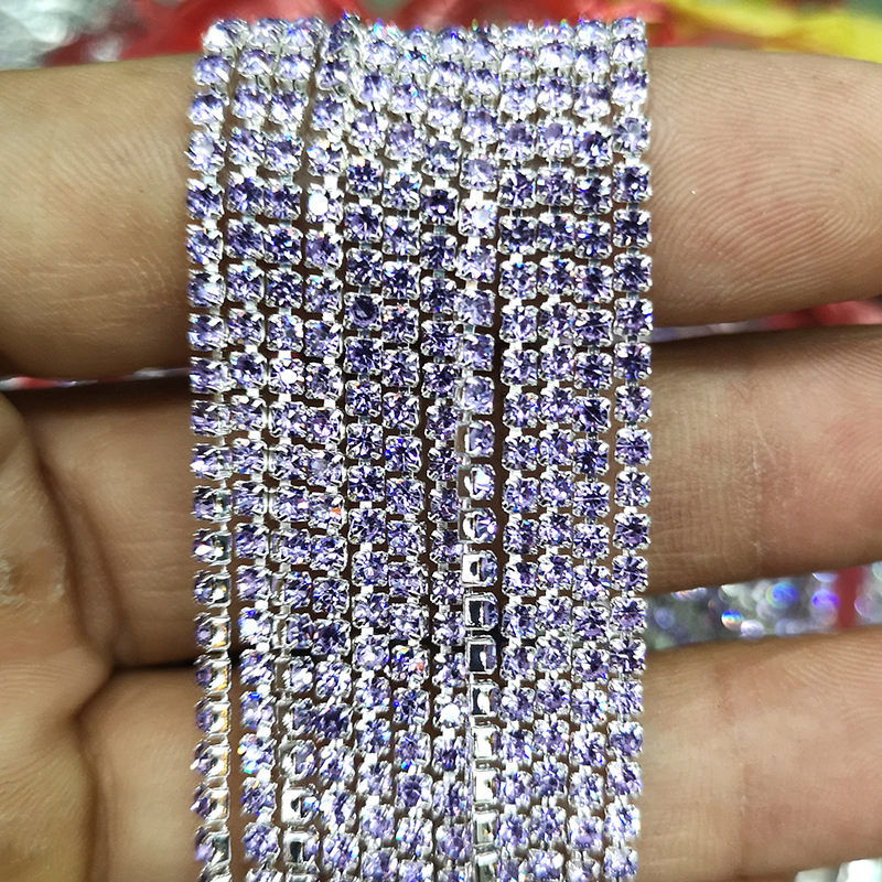 Base plateada cristal violeta