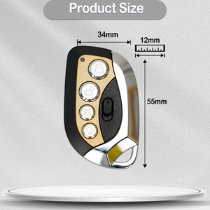Portatile 433Mhz Wireless RF codice di apprendimento Mini tastiera universale guscio metallico porta Garage telecomando - Product Image 6