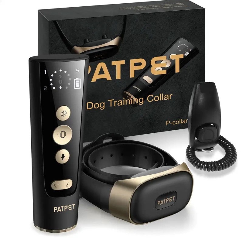 PATPET Hunde training E Halsband 3 Sichere Trainings modi Beep Wiederauf lad bares wasserdichtes elektrisches Hundes chock halsband mit Fernbedienung für Hunde