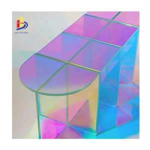 Acadezle vidro holograma iridescente, cor degradê, arte, iridescente, revestimento dicromático, decorativo, arco-íris, folha de vidro laminado - Product Image 4