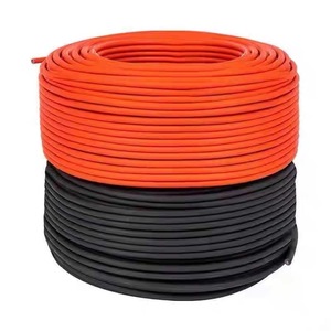 Fabrika toptan 10 AWG 6mm2 alçak gerilim GÜNEŞ PANELI tel siyah kırmızı kalaylı bakır teller endüstriyel kullanım 2 çekirdekli tek PV kablosu - Product Image 3