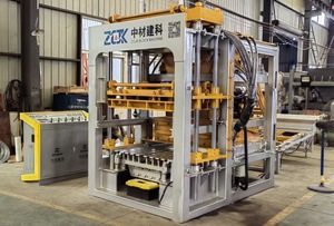 ZCJK VIENE CON MEZCLADOR apilador prensa hidráulica alimentador de paletas pared bloque hueco china máquina de fabricación de bloques en Malawi - Product Image 4