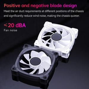 Pupazzo di neve tranquilla ARGB LED fan per il gioco di custodie per PC con effetti di luce regolabili e raffreddamento efficiente per il Desktop personalizzato costruisce - Product Image 6