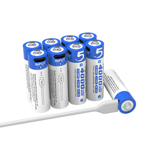 Varicore VC-4000T 1.5V lityum pil tipi C şarj edilebilir 3450aa AA piller USB şarj Li-ion pil tip-c portu ile - Product Image 6