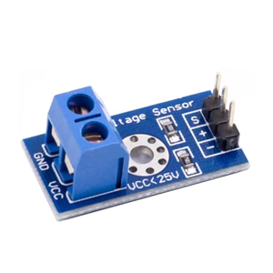 Smart Electronics DC 0-25V Módulo de sensor de voltaje estándar Prueba de ladrillos electrónicos Robot inteligente para Arduino Diy Kit
