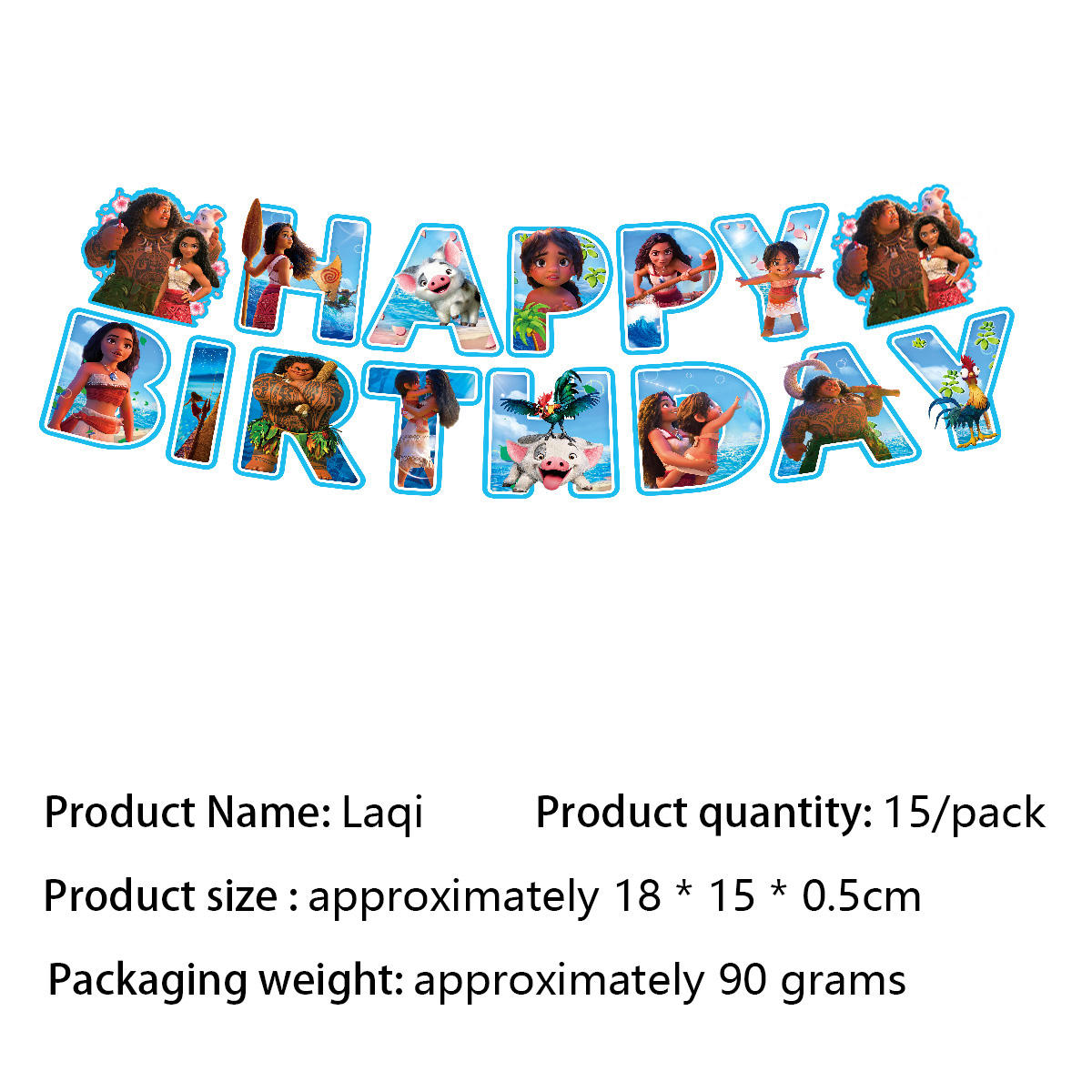 fanion bleu 1 pièces