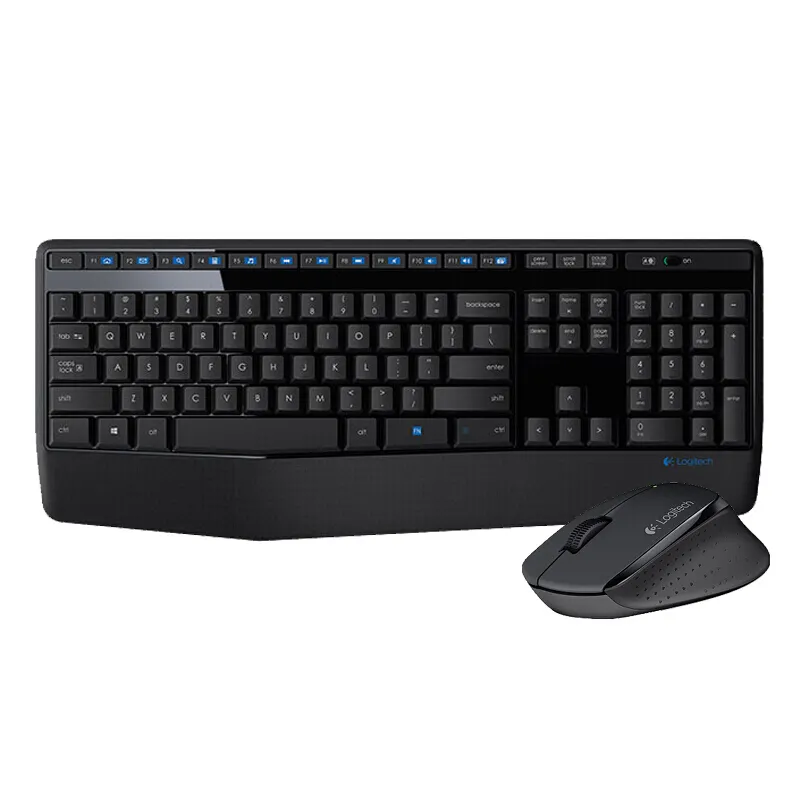 Logitech-teclado inalámbrico MK345, combo de ratón de tamaño completo, juego de ratón óptico para mano derecha