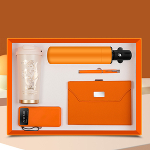 7合1真空杯，雨伞，笔，<span class=keywords><strong>Usb</strong></span>，扬声器，笔记本，移动电源定制徽标豪华礼品套装企业礼品套装/