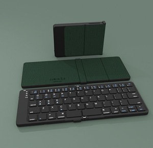 Magnetic Folding Rechargeable Phone <strong>Computer</strong> <strong>Keyboard</strong> Silent Bluetooth Wireless Work <strong>Keyboard</strong> With Protective Case - Product Image 4