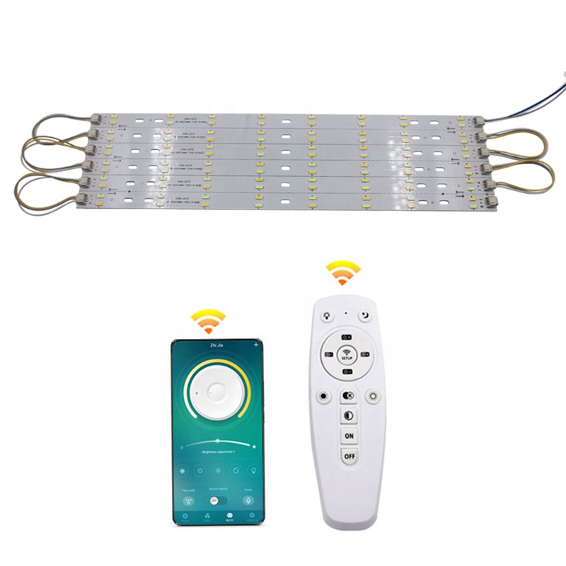 24W dimbare LED-plafondlamp lichtgevend driekleurig aanpassen 5730SMD lichtbronverlichting infraroodregeling slaapkamerdownlight