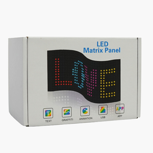 Aplicación programable Led Car Sign Board USB 5V Mensaje de desplazamiento Led Matrix Panel Light Pantalla digital personalizada para publicidad - Product Image 6