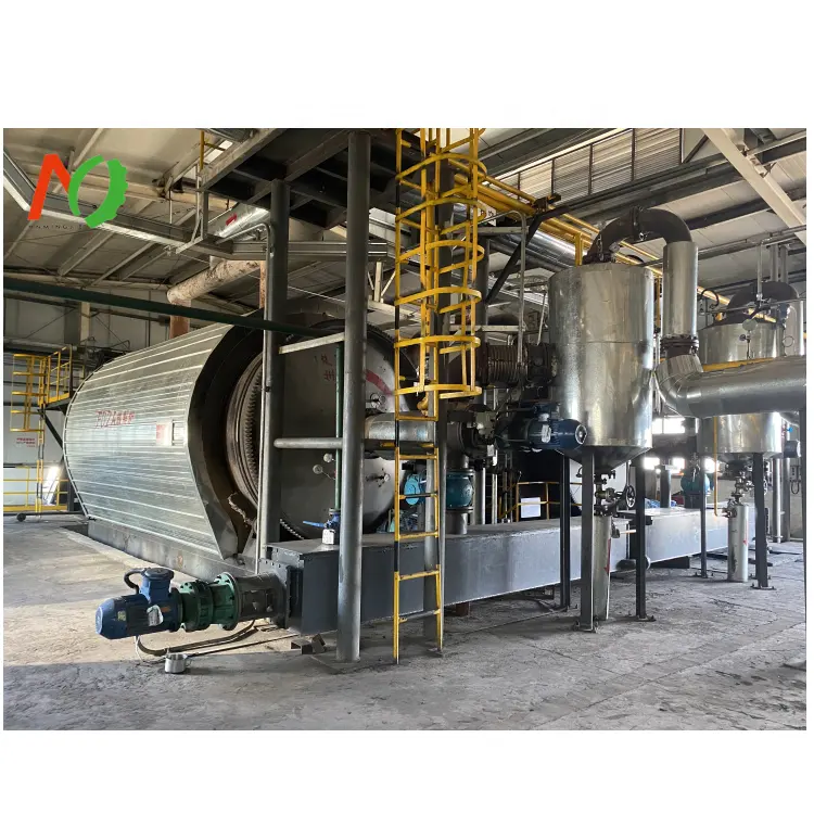 Mingjie máquina de pyrolysis ambiental para transformar pneu de plástico de resíduos para planta de pirrolísis de óleo de combustível preto 7-10 toneladas
