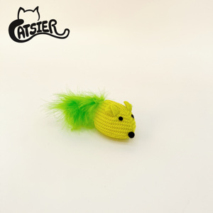 Manufacture Wholesale Colorful <strong>Catnip</strong> Mice Toy with Feather Cat Toy - Product Image 5