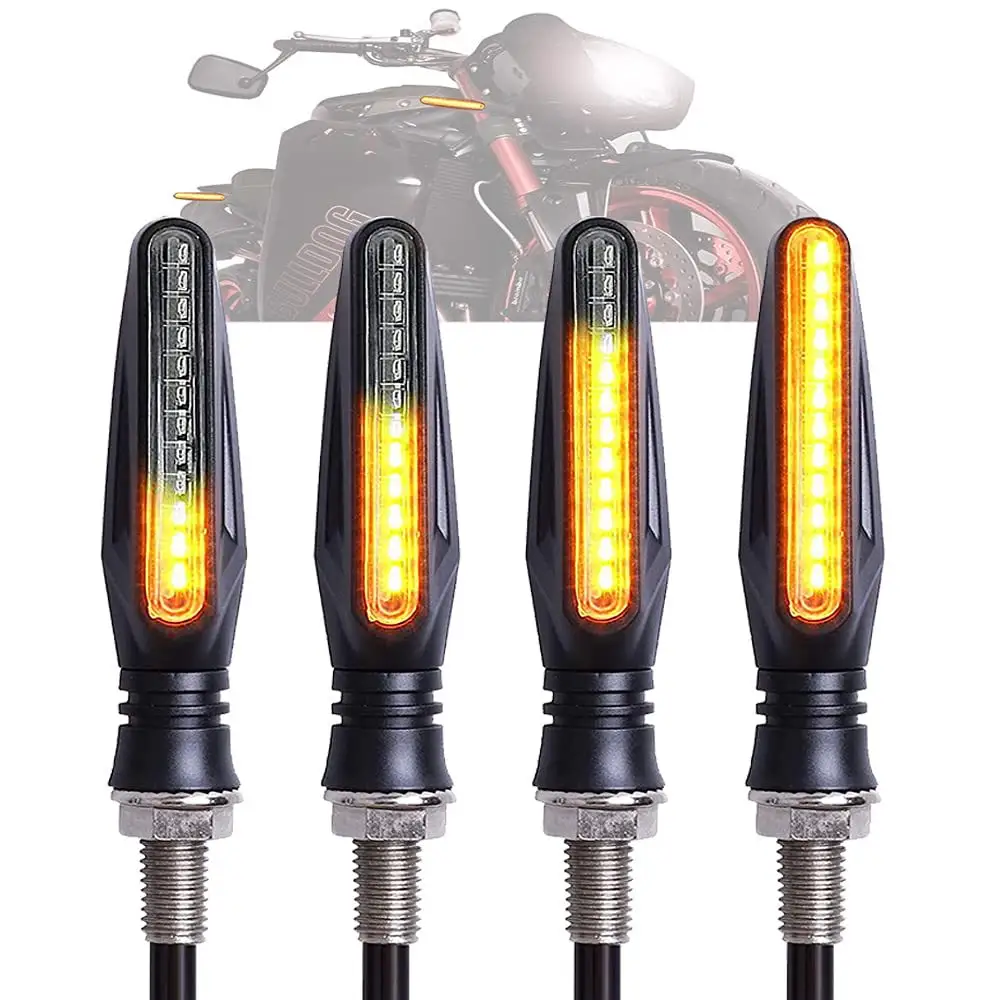 Motorrad zubehör Fließende Anzeigen Blinker Motorrad LED Motorrad Mini Blinker Luces Led Para Moto