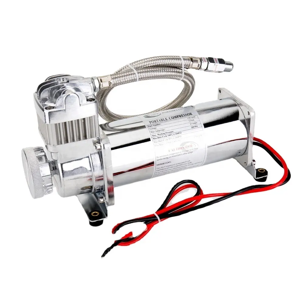 Compresseur de suspension pneumatique pour voiture, Mini pompe Chrome, 12v dc, 200psi, ap02