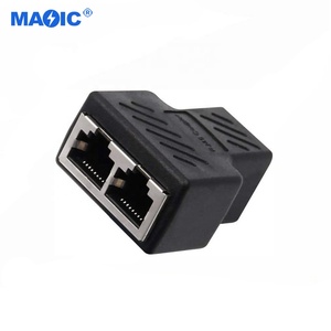 Communication Cables LAN Network Internet RJ45 Splitter Connectors <strong>Adapter</strong> 1 to 2 Polybag Xlr 3 Pin Female Socket Nickel Plated - Product Image 6
