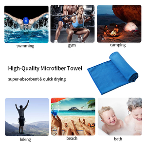 スポーツタオルスイマー用クイックドライマイクロファイバータオルカスタマイズされたサイズとロゴ - Product Image 5