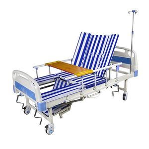 可调5功能手动病床廉价钢ABS材料老年家庭护理医疗医院使用厕所3系统 - Product Image 5