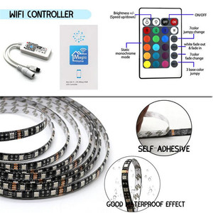 装飾用LEDストリップカラフル5M 5050 2835 Wifiアプリフレキシブルカラーチェンジスマートライトキット - Product Image 4