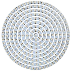 DC5V แหวน LED WS2812แบบแอดเดรสสีดำ-ขาวมี5050สี1-8-12-16-24-32-40-48-60-93-241LEDs RGB ไฟวงแหวน LED พร้อมไดรเวอร์ในตัว - Product Image 1