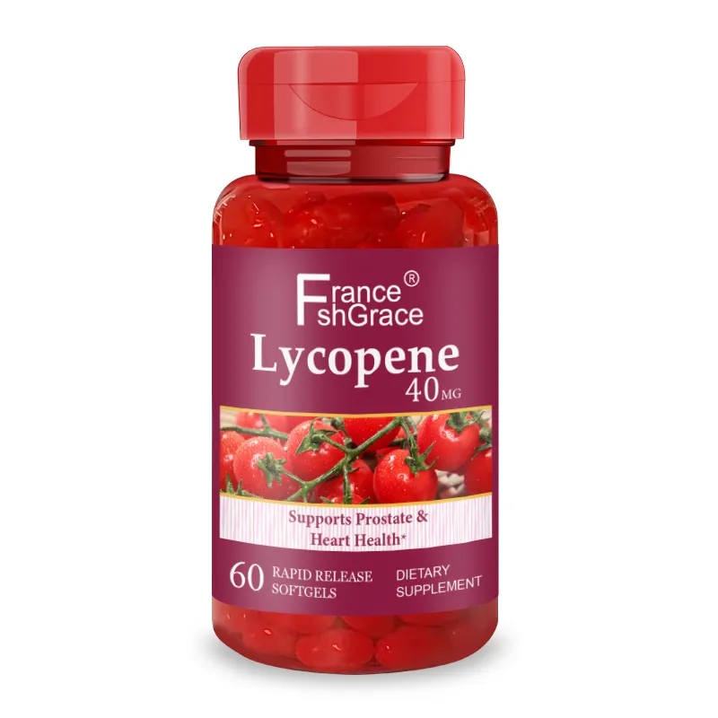 Lycopene 40 mg Supplement for Prostate and Heart Health Support Contains Antioxidant Properties 60 Rapid Release Softgels