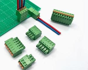 תקע אביב עמוס עם בלוק מסוף pushbutton 15edgkd-3.81 תקע מברג-זכר ונקבה pcbs שלם