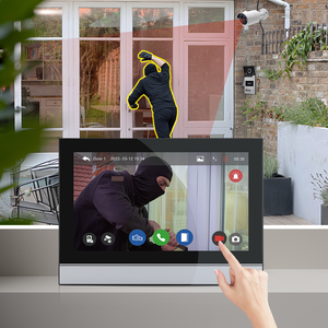Pantalla Ips de 10 pulgadas de alta calidad, sistema de puerta de videoportero, conexión de 4 cables, Ip, resistente al agua, Compatible con Red