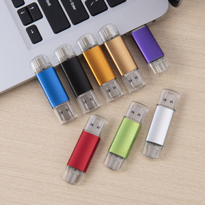 แฟลชดิสก์แบบใช้คู่สำหรับโทรศัพท์มือถือคอมพิวเตอร์ USB ชนิด C 2.0 3.0 1GB 128GB แท่งโลหะ USB ของขวัญ U Disk - Product Image 2