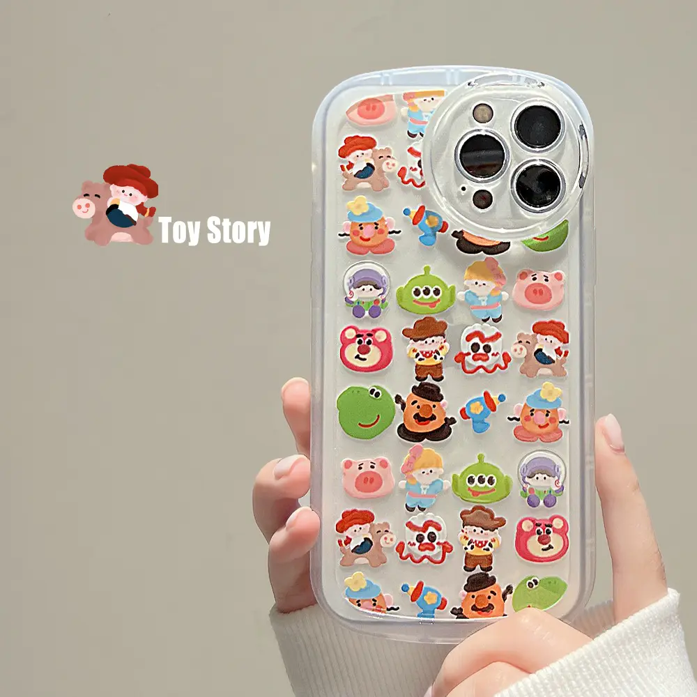Capa de celular de desenho animado toy story, capa traseira de iphone 14 13 12 11 pro max xs max xr x xs se 7 8 plus