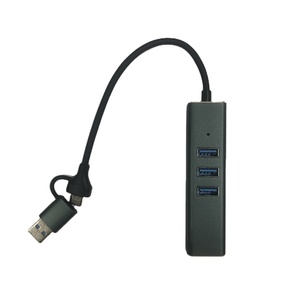 2 in 1 USB C USB 3.0 Gigabit Ethernet adaptörü 3 Port USB 3.0 Hub ile RJ45 dizüstü PC ile uyumlu - Product Image 2