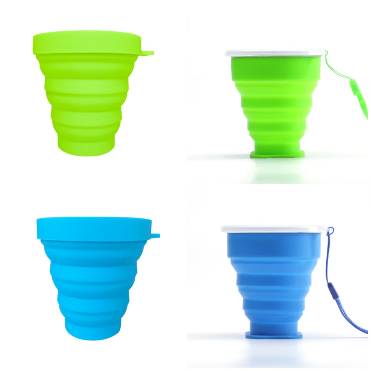 Bleu et vert clair