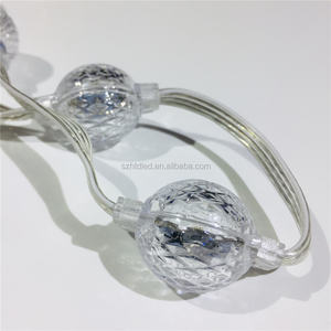 ลูกบอลทำแผนที่พิกเซล LED 23มม. สำหรับตกแต่งคริสต์มาสกลางแจ้งม่านลูกบอล3D DMX RGB LED Pixel Ball Lighting - Product Image 5