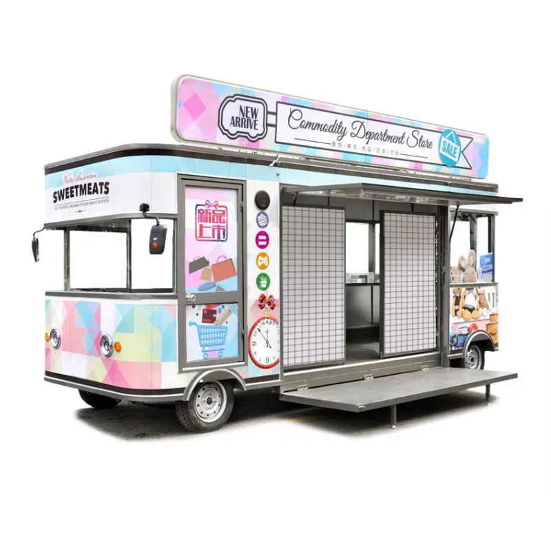 Заводской изготовленный на заказ мобильный бар BBQ пищевой прицеп полностью оборудованный мороженое Fast Food Coffee Trailer еда грузовик для кейтеринга