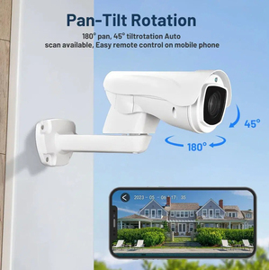 户外PTZ IP 5MP POE 10X H.265网络防水5.1-51毫米光学变焦红外P2P闭路电视安全保护摄像机 - Product Image 4
